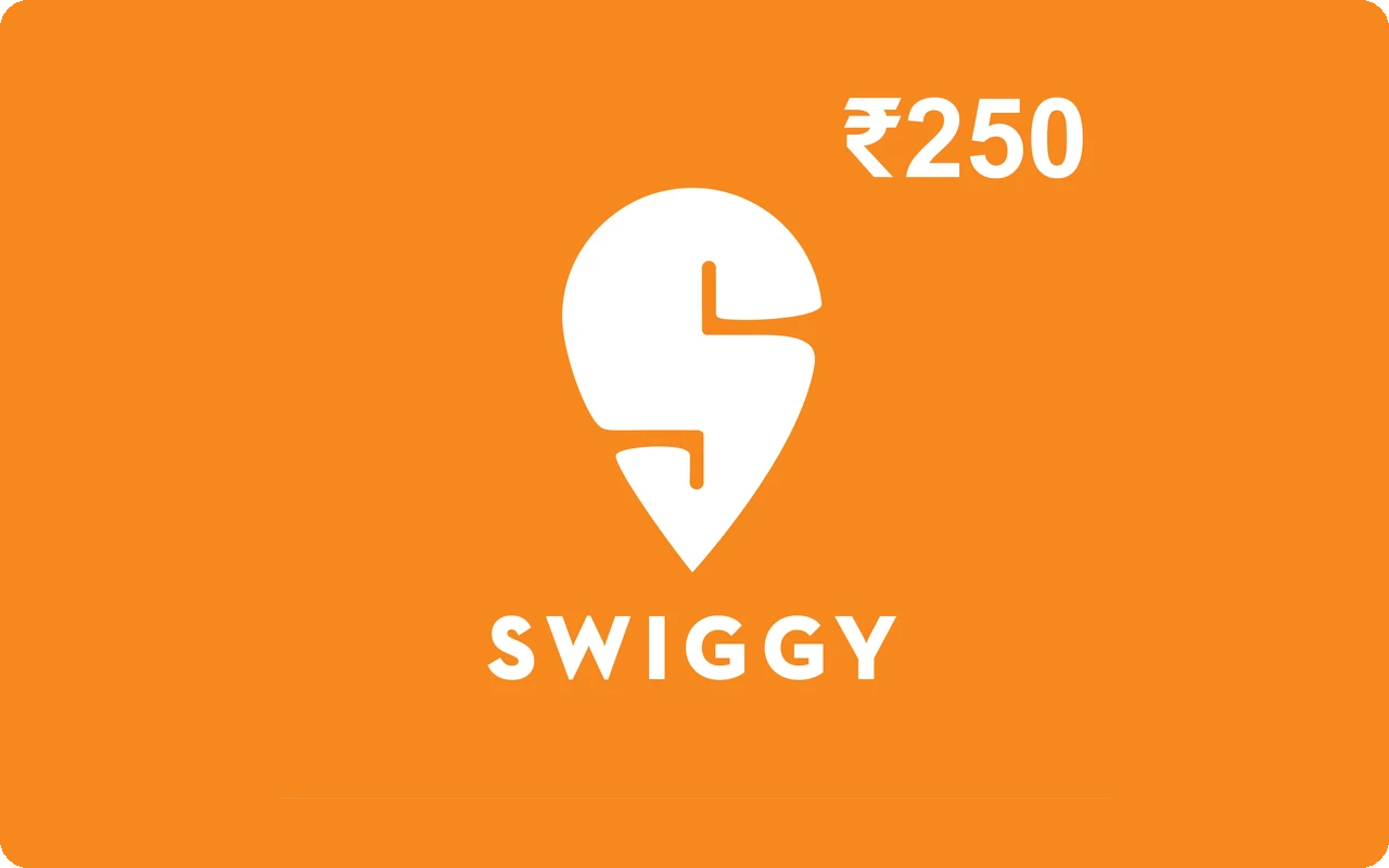 Swiggy ₹250 Gift Card (India)