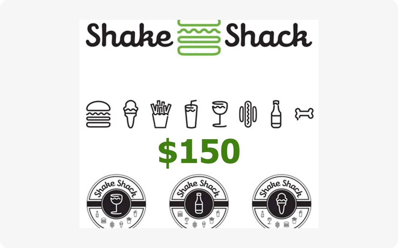 Shake Shack $150 Gift Card (United States)