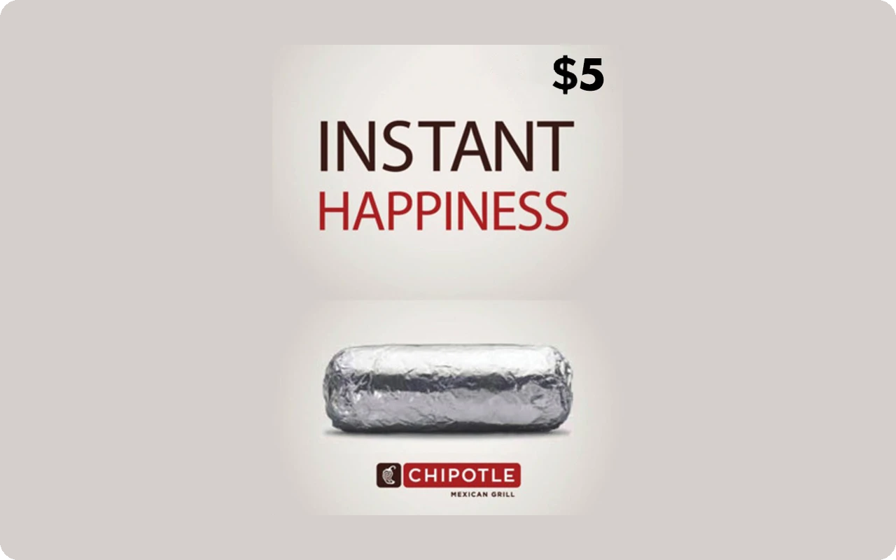 Chipotle Gift Card 5 USD - Key - UNITED STATES