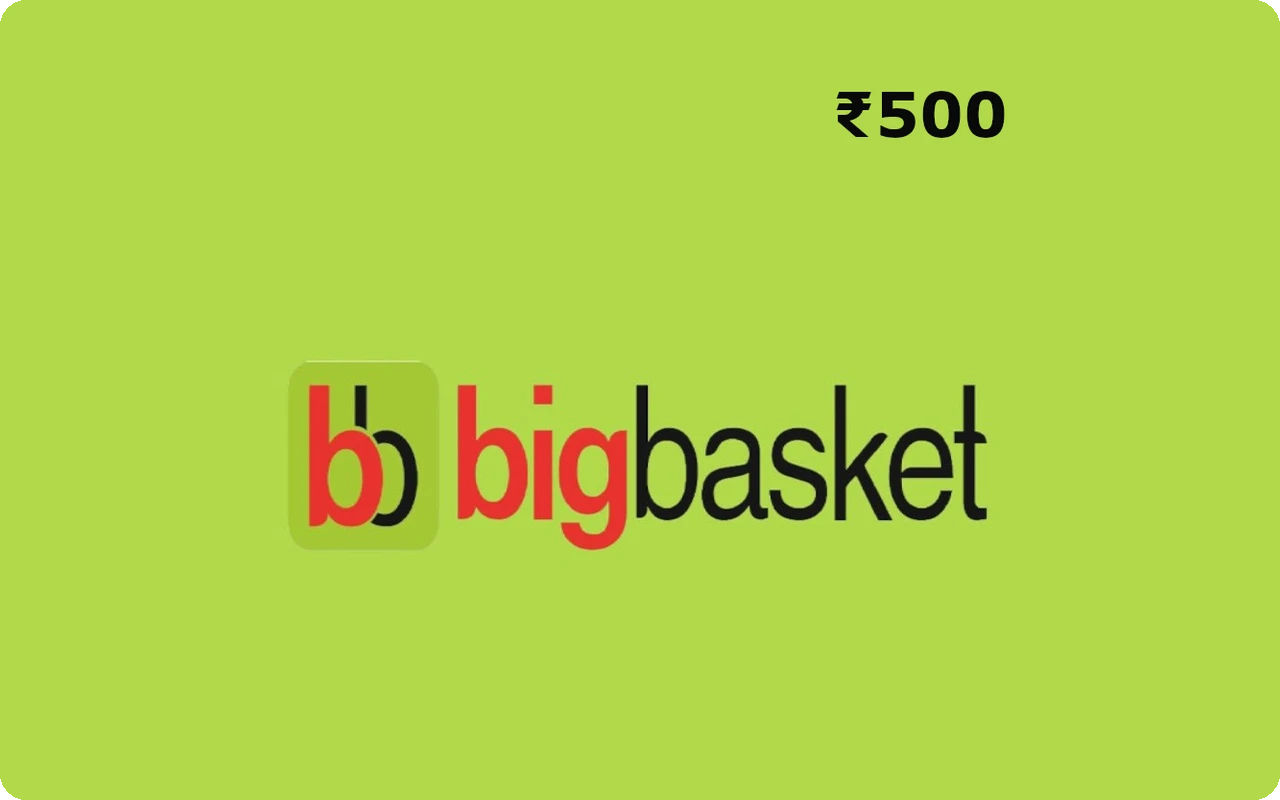 Bigbasket ₹500 Gift Card (India)