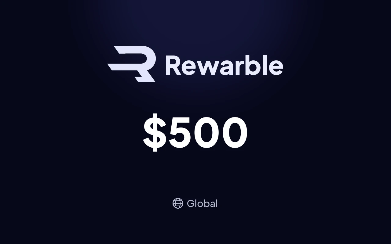 Rewarble Binance Sol $500 Gift Card