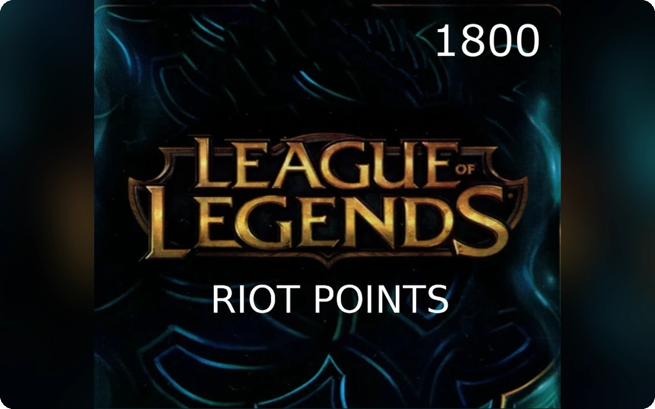 League of Legends 1800 Gift Card