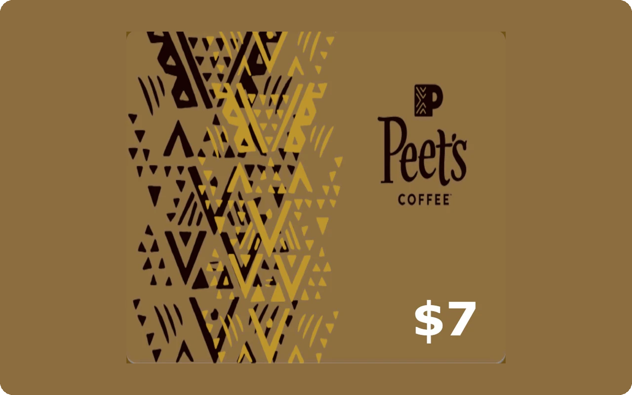 Peet's Coffee & Tea $7 Gift Card (United States)