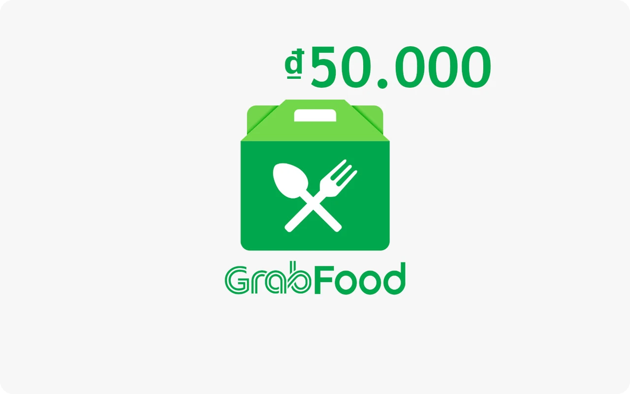 Grab Food ₫50000 Gift Card (Vietnam)