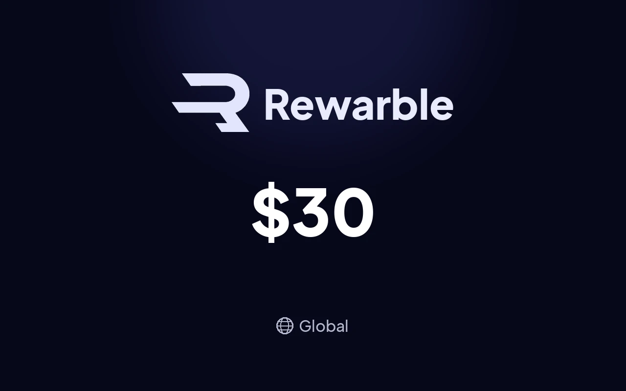Rewarble Super $30 Gift Card
