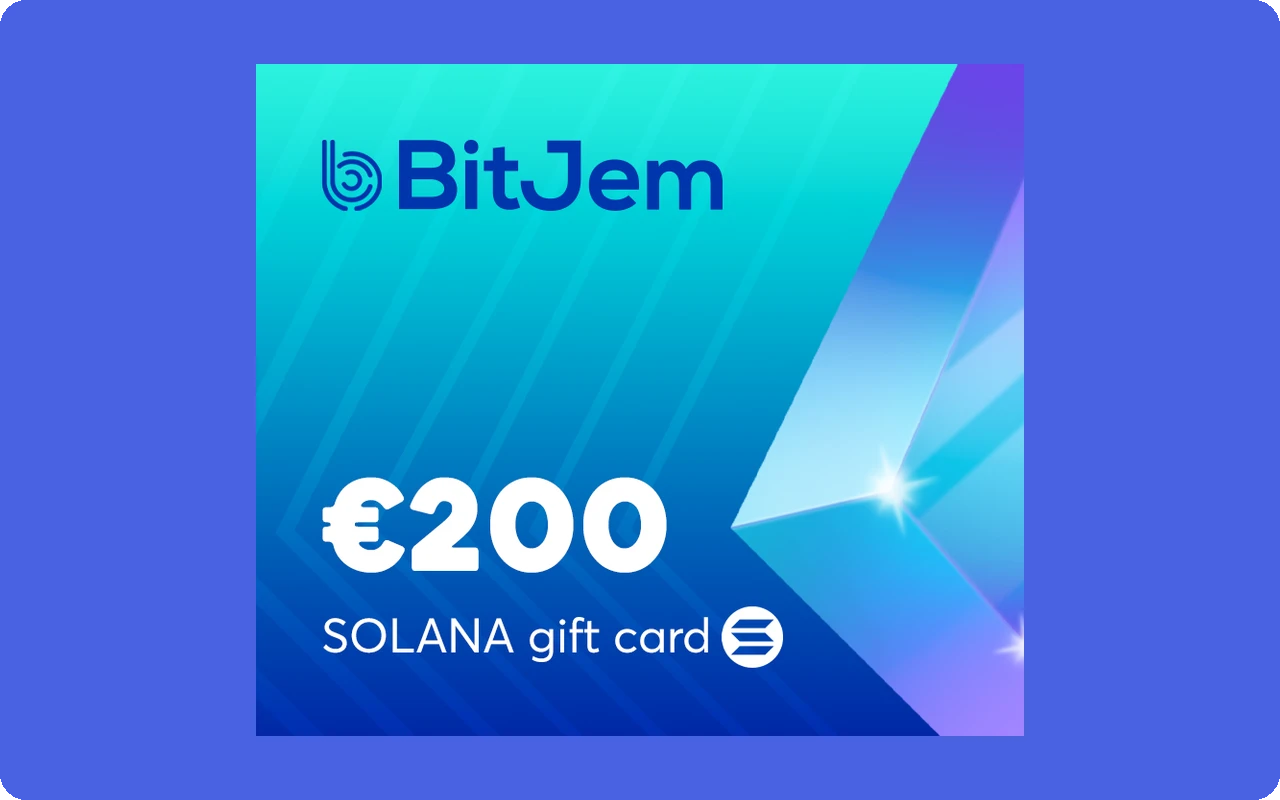 Bitjem Crypto €200 Gift Card (Europe)