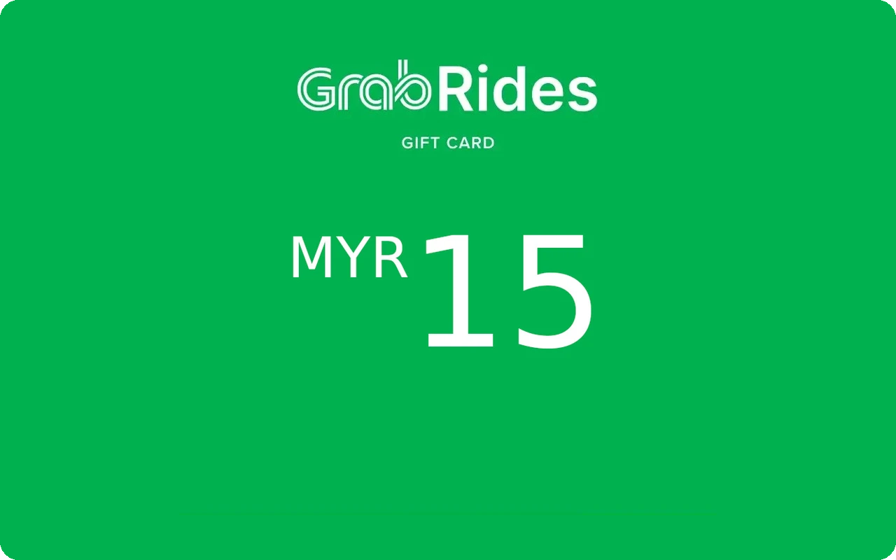 Grab Rides 15 RM Gift Card (Malaysia)