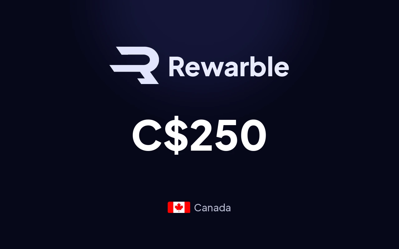 Rewarble TikTok C$250 Gift Card (Canada)