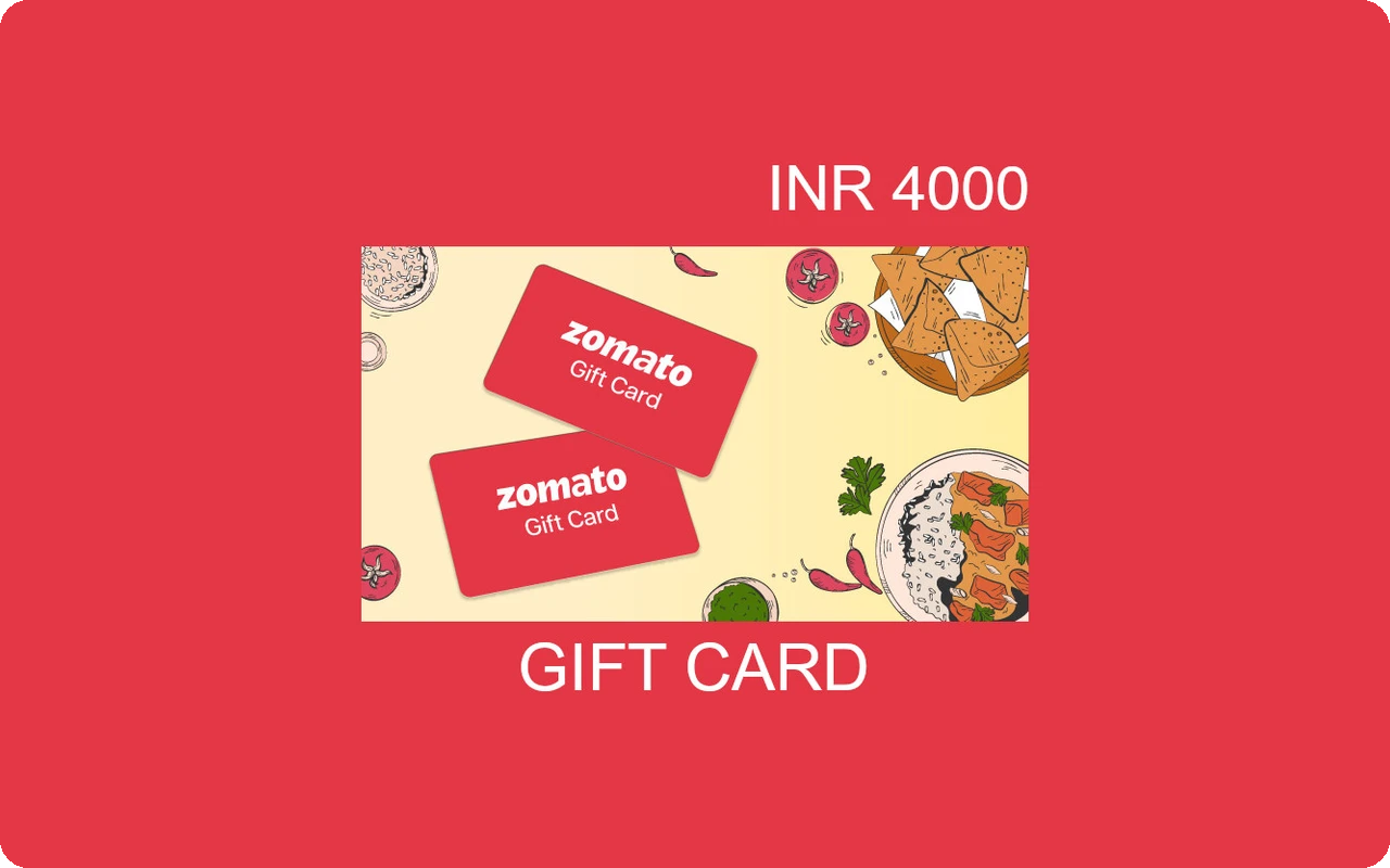 Zomato ₹4000 Gift Card (India)