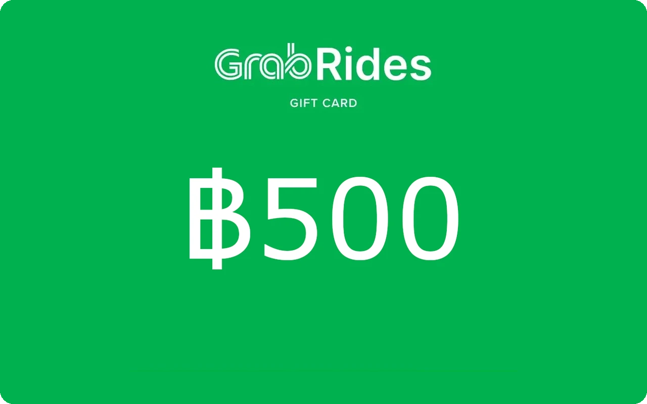 Grab Rides ฿500 Gift Card (Thailand)