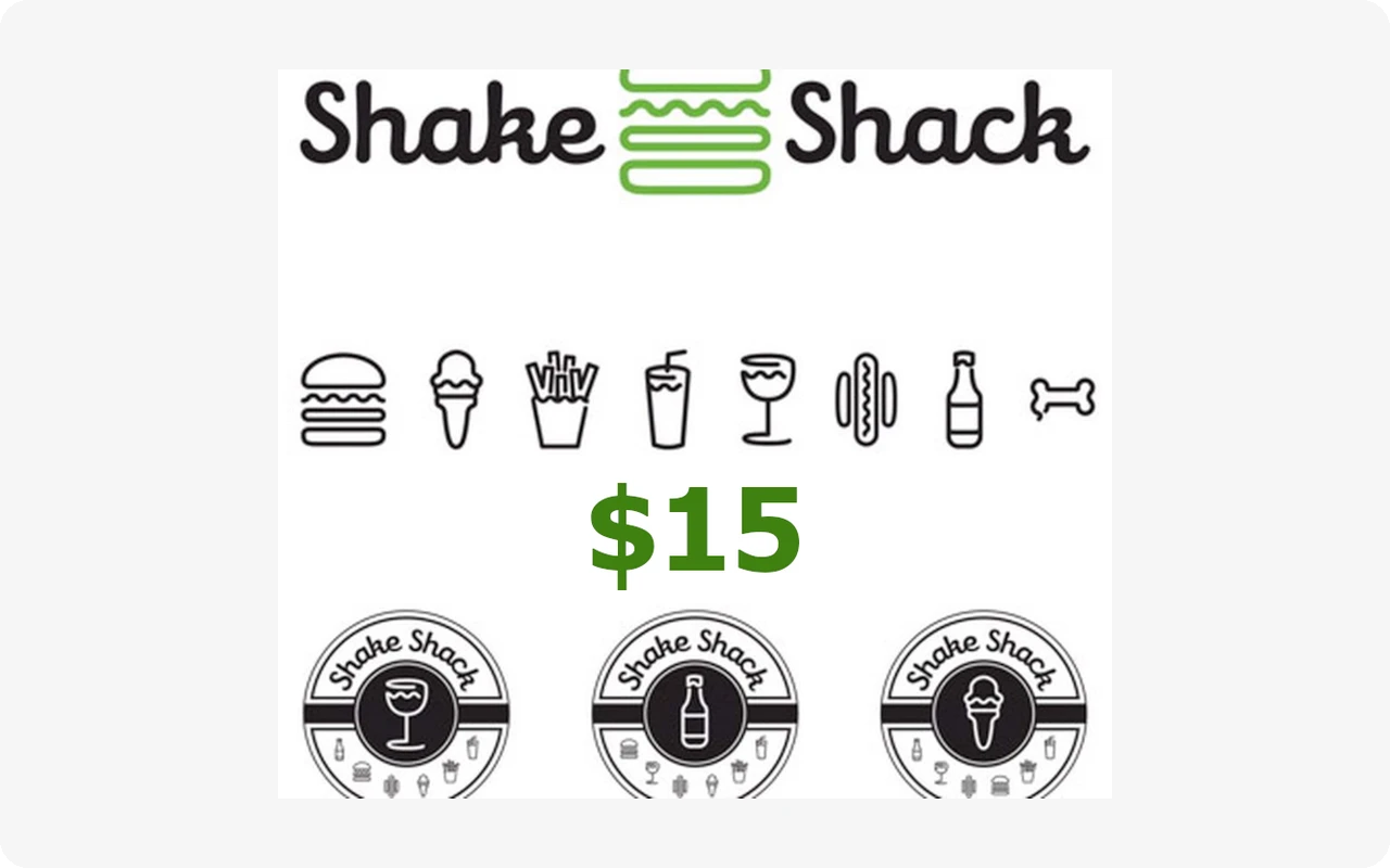 Shake Shack $15 Gift Card (United States)