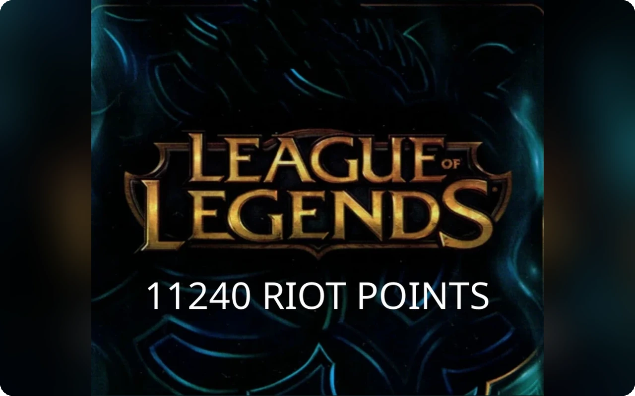 League of Legends 11240 Gift Card (Brazil)