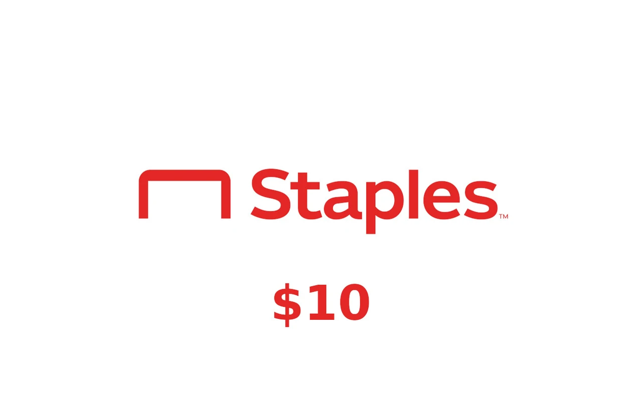 Staples $10 Gift Card (United States)