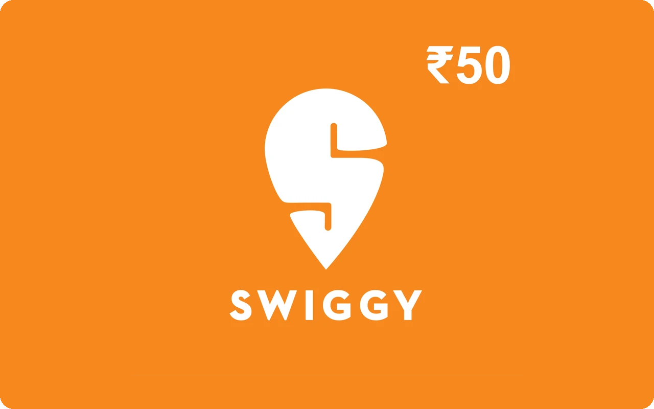 Swiggy ₹50 Gift Card (India)