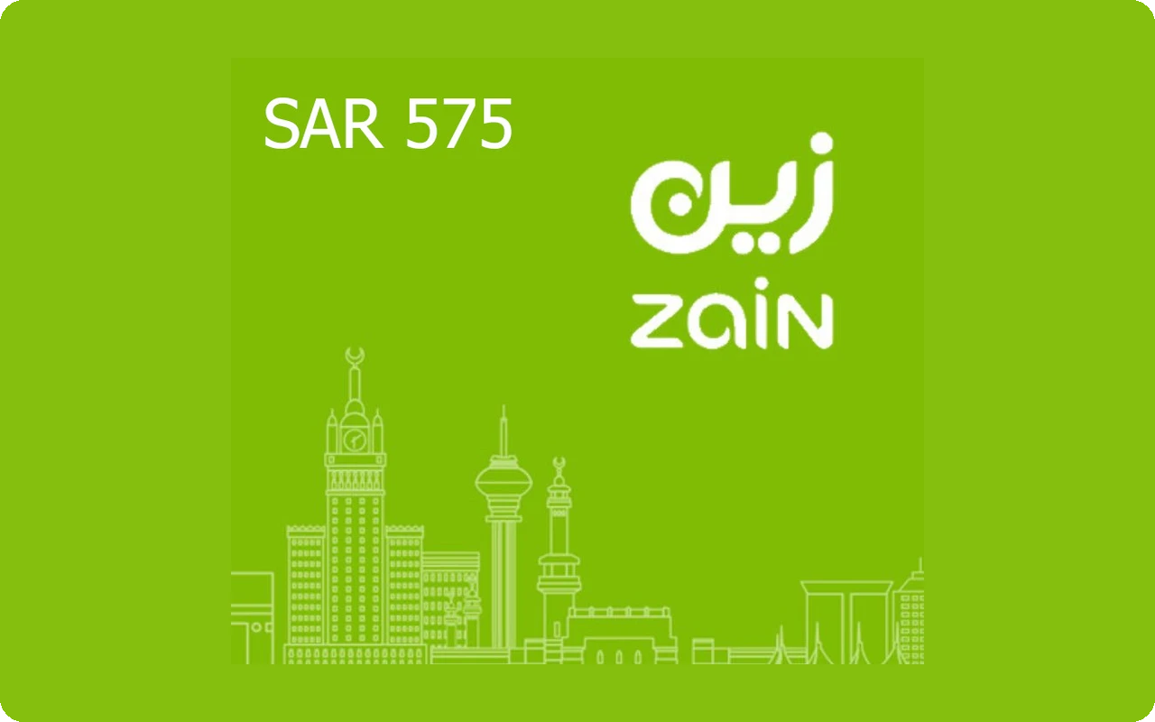 Zain 575 SAR Gift Card (Saudi Arabia)