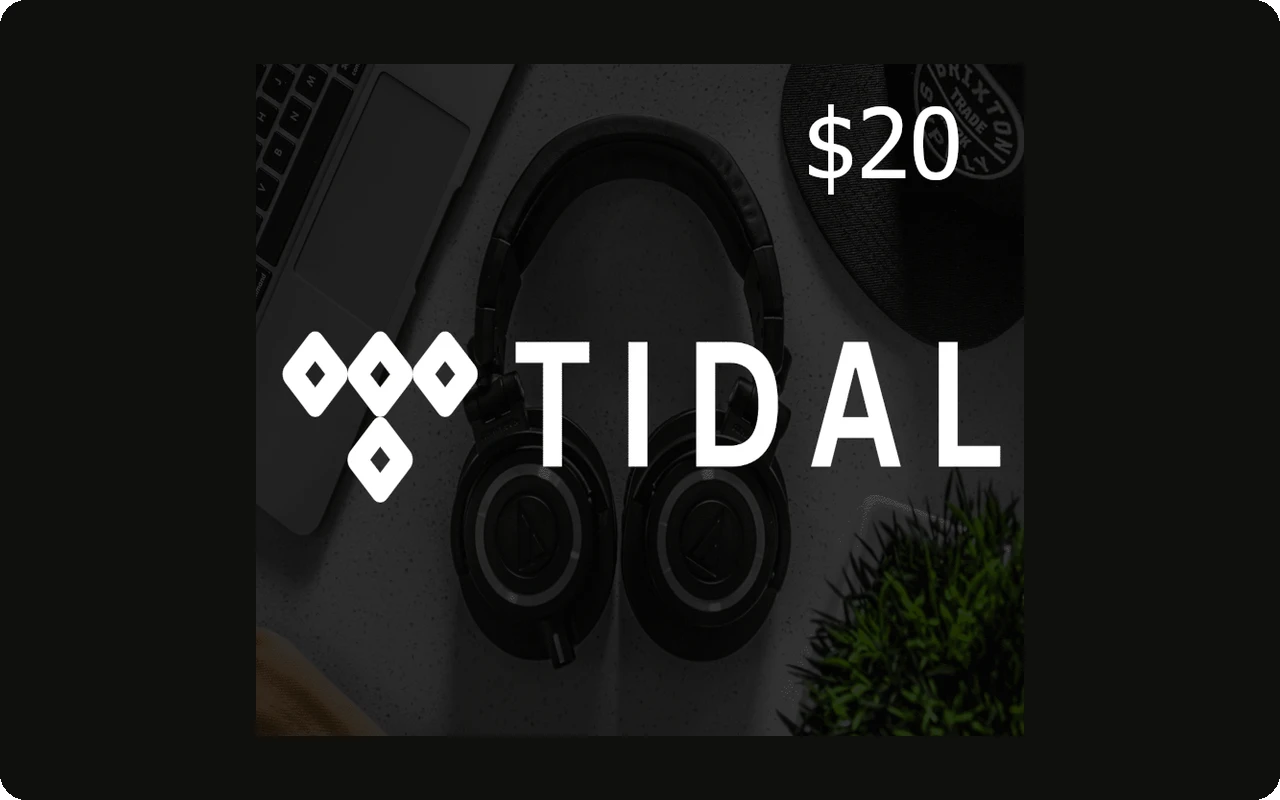 TIDAL $20 Gift Card (United States)