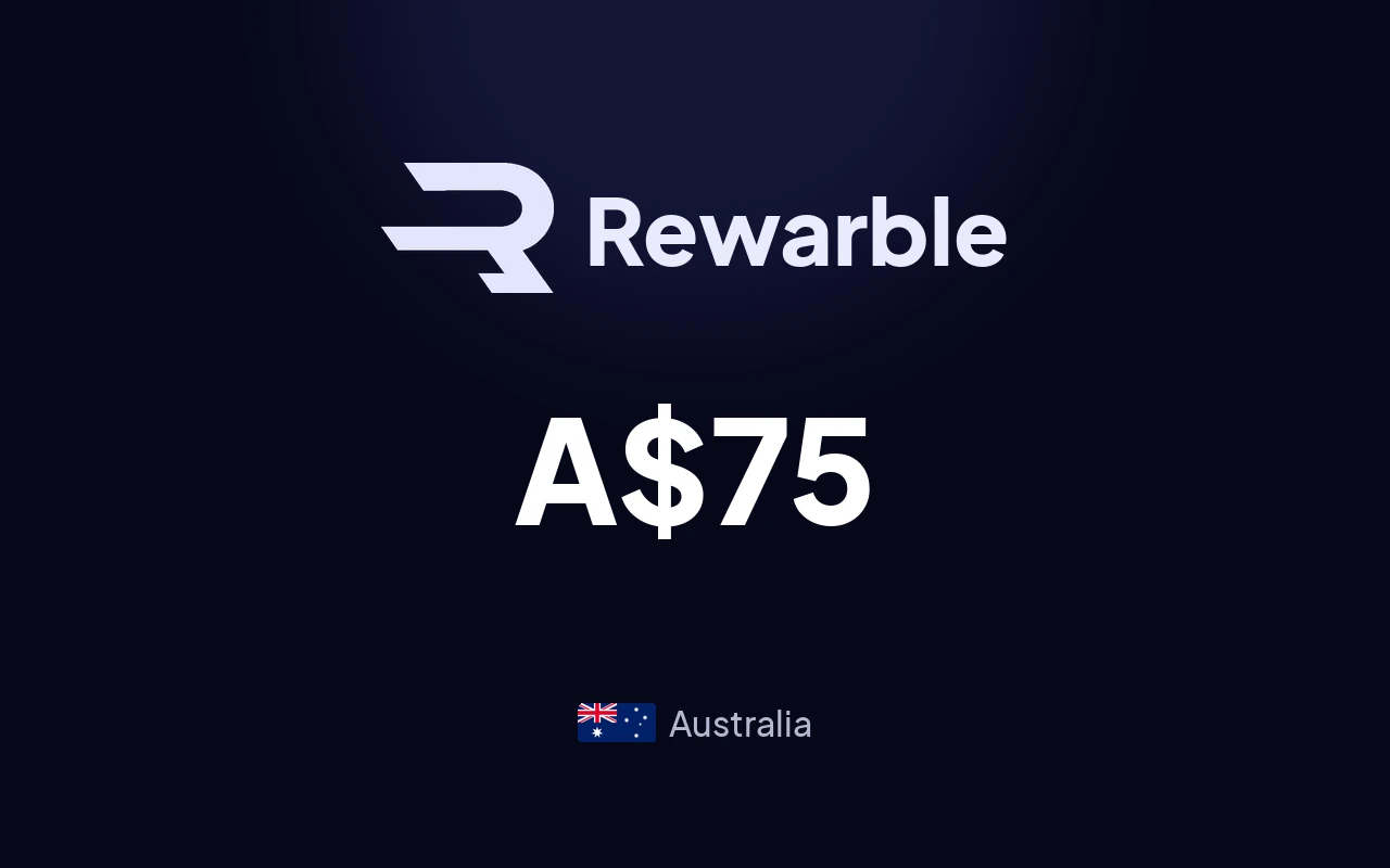 Rewarble TikTok A$75 Gift Card (Australia)