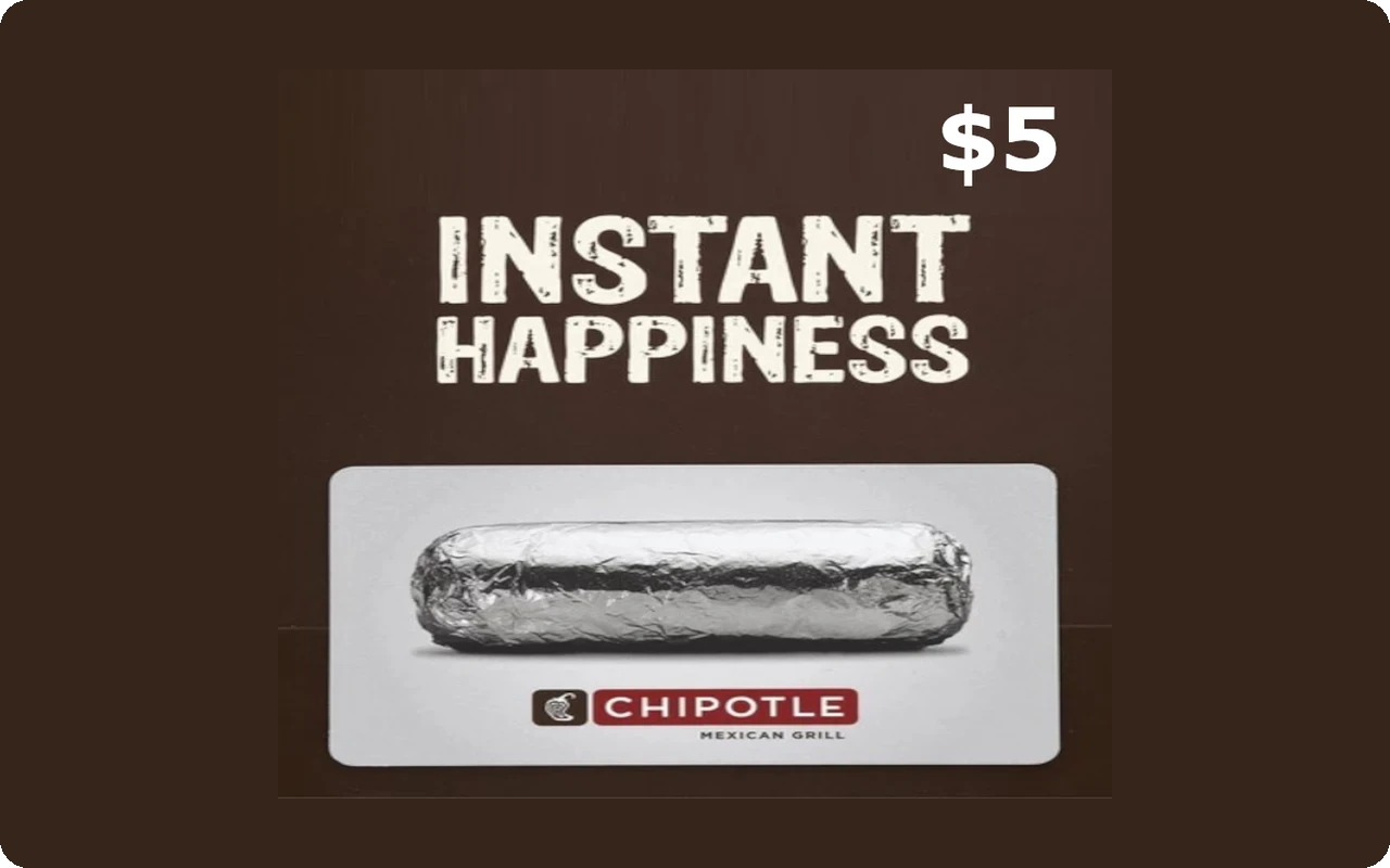 Chipotle $5 Gift Card (United States)