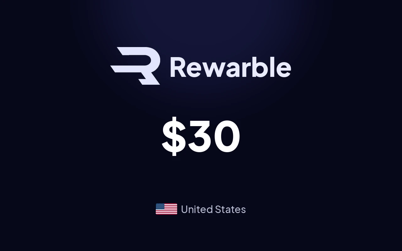 Rewarble Capitalist $30 Gift Card (United States)