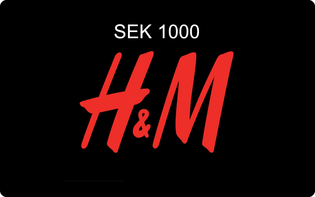 H&M 1000 kr Gift Card (Sweden)