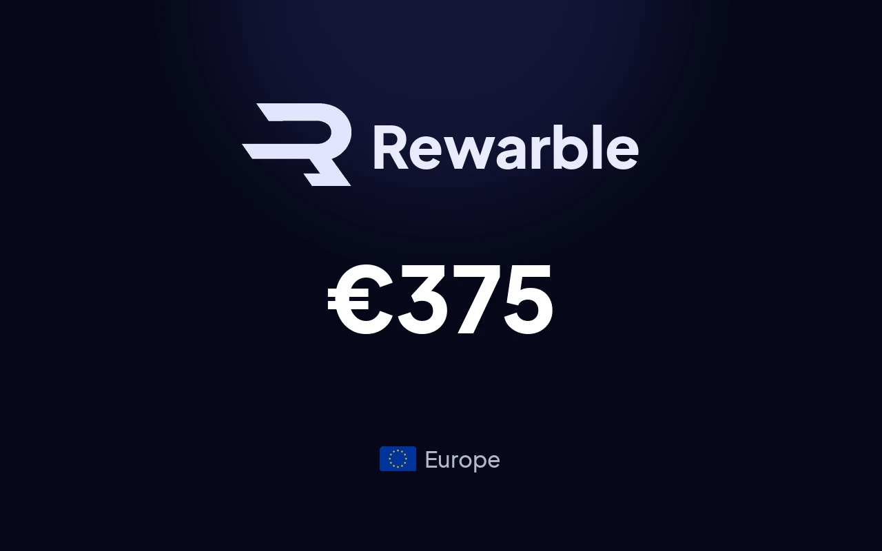 Rewarble TikTok €375 Gift Card (Europe)
