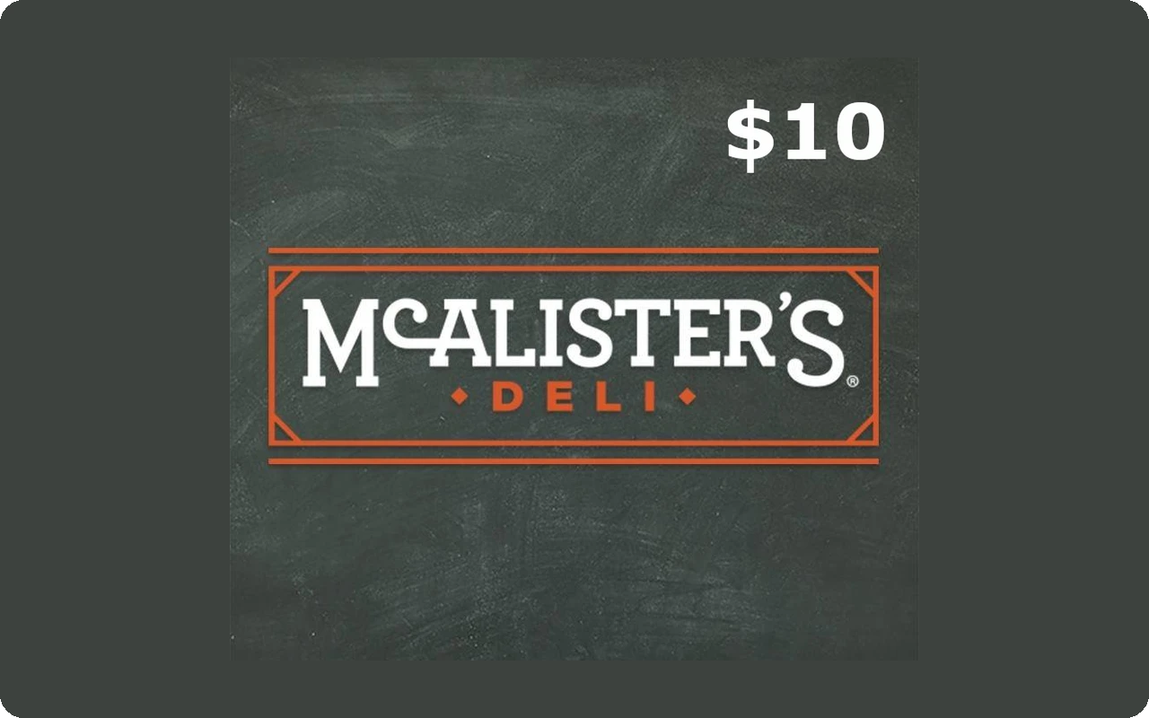 Mcalisters $10 Gift Card (United States)