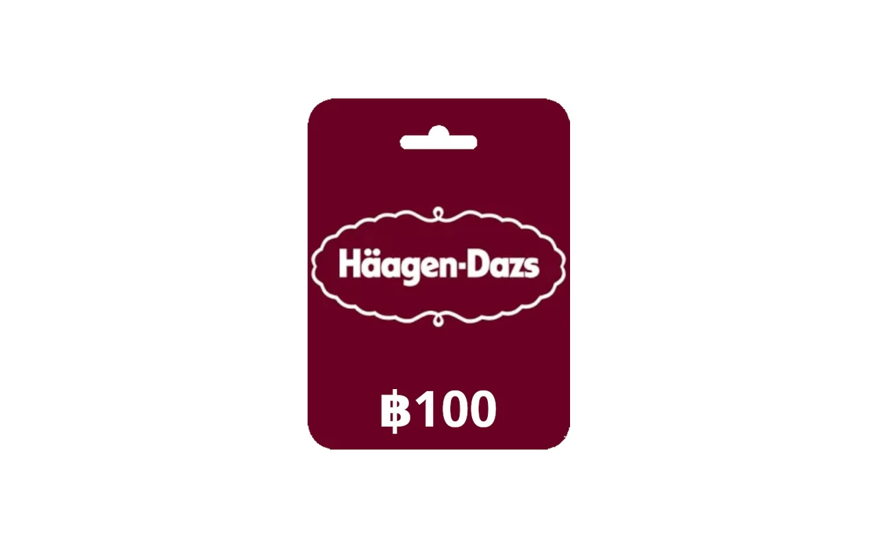 Haagen Dazs ฿100 Gift Card (Thailand)
