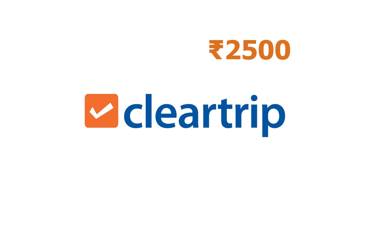 Cleartrip Flights & Hotels ₹2500 Gift Card (India)