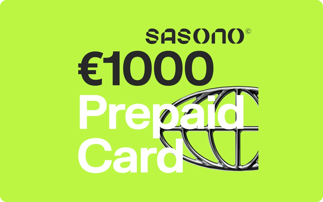 Sasono €1000 Gift Card (Europe)
