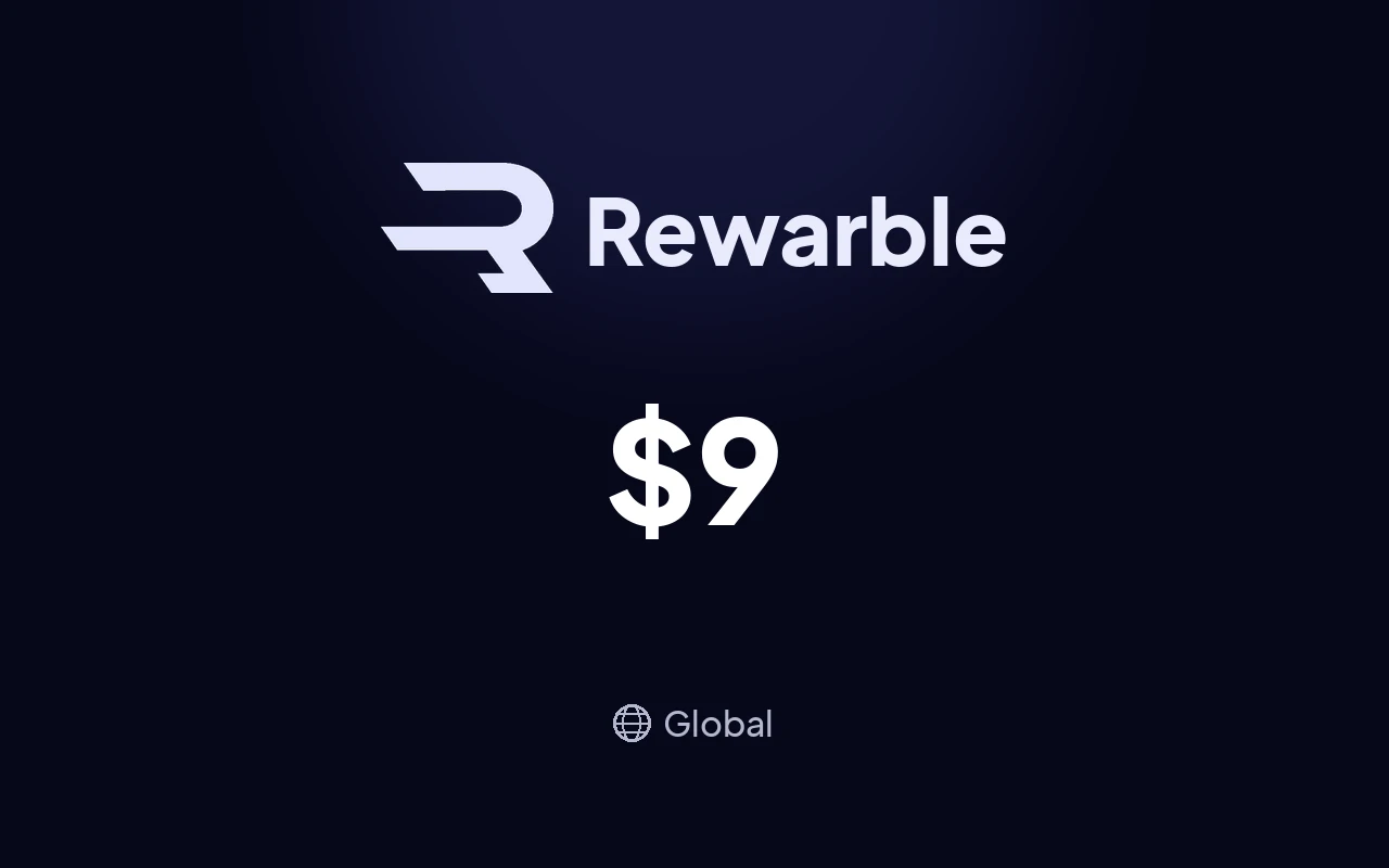 Rewarble Perfect Money $9 Gift Card