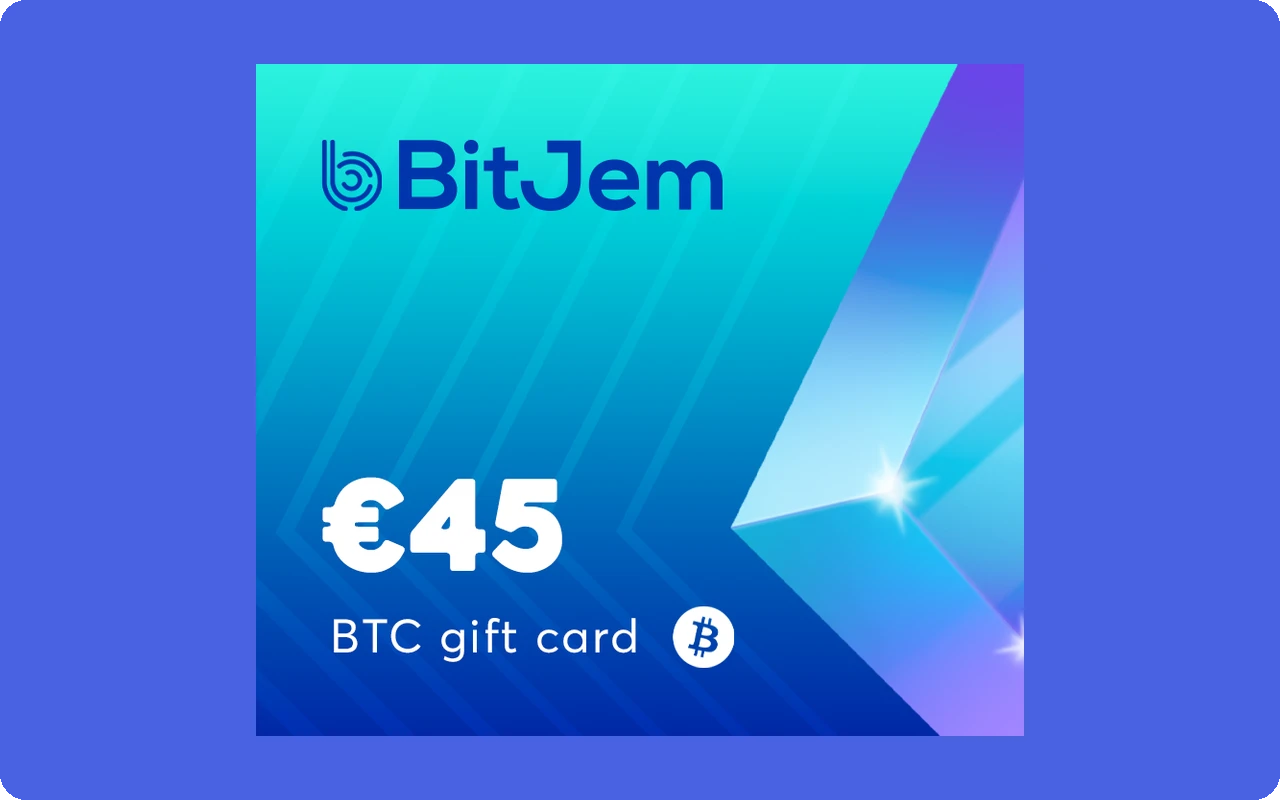Bitjem Crypto €45 Gift Card (Europe)