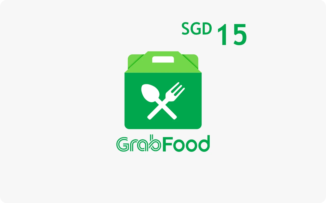 Grab Food S$15 Gift Card (Singapore)