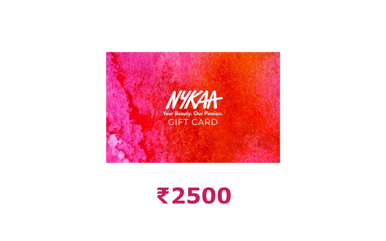 Nykaa ₹2500 Gift Card (India)