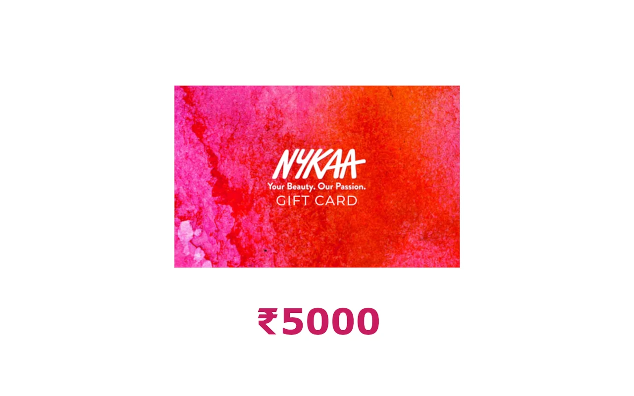 Nykaa ₹5000 Gift Card (India)