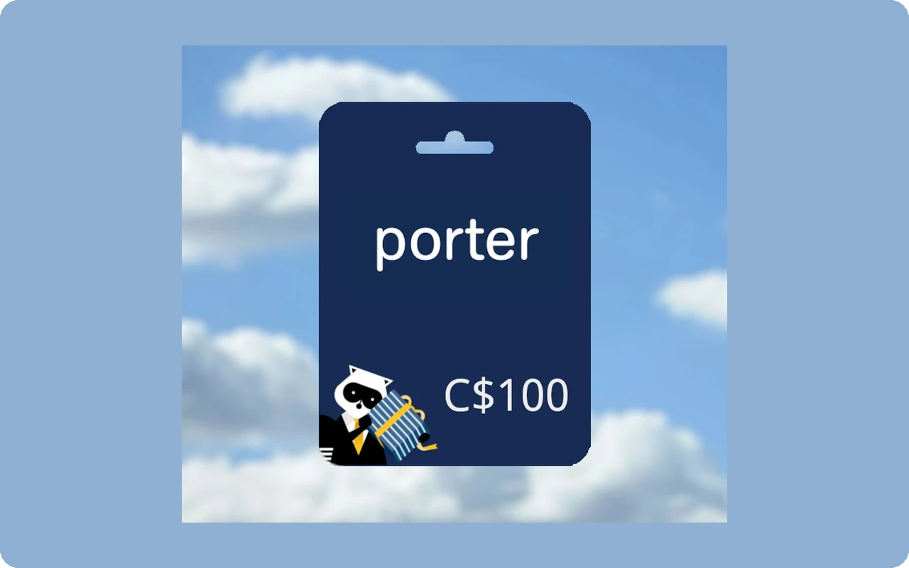 Porter Airlines C$100 Gift Card (Canada)