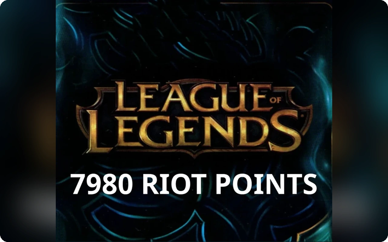 League of Legends 7980 Gift Card (Turkey)