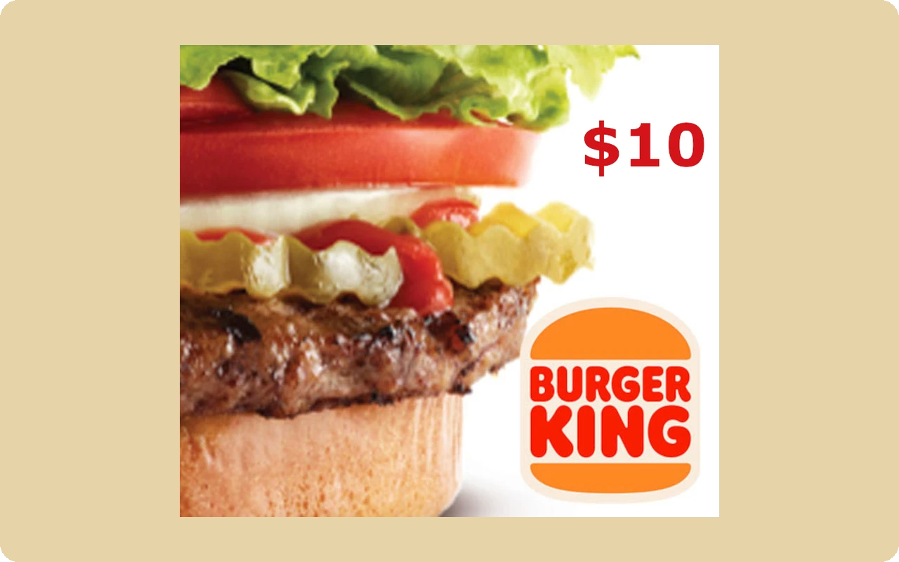 Burger King $10 Gift Card (United States)