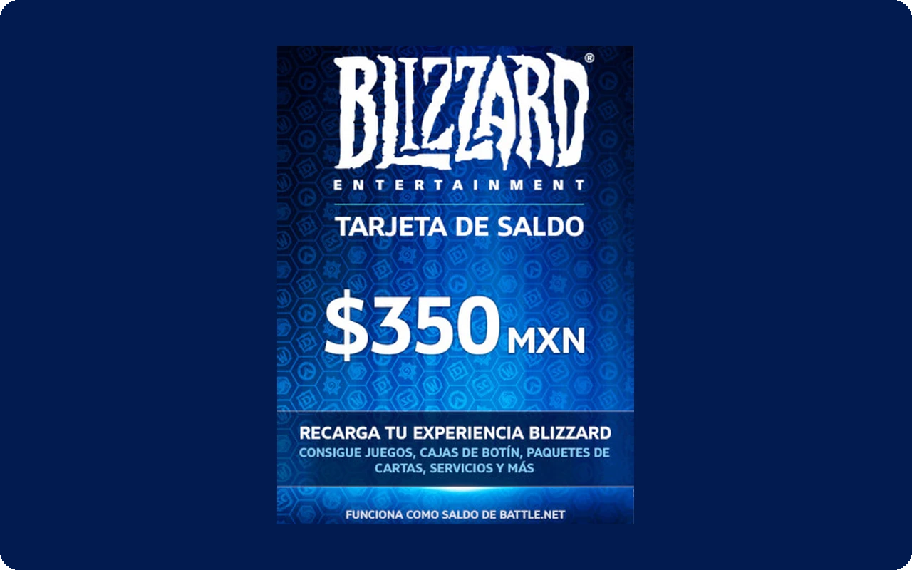 Blizzard Gift Card 350 MXN Battle.net - Mexico