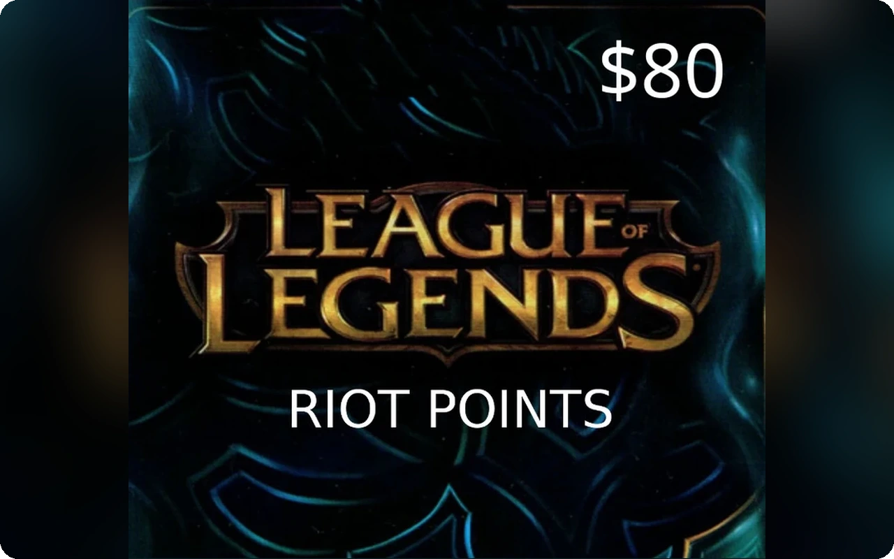 League of Legends $80 Gift Card (United States)