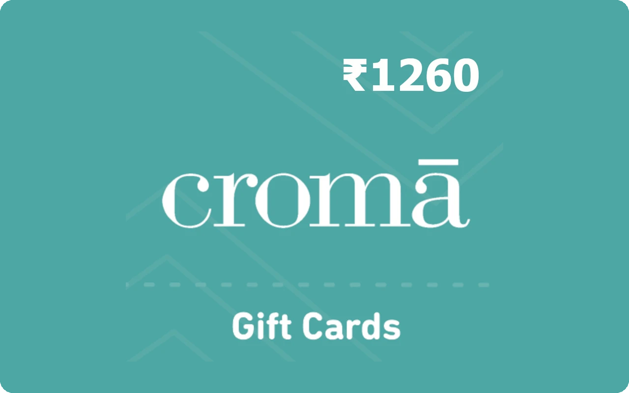 Croma ₹1260 Gift Card (India)
