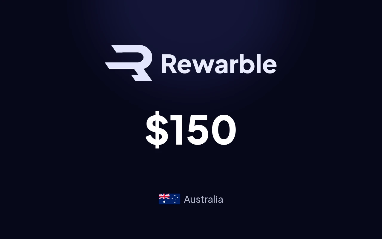 Rewarble PayPal $150 Gift Card (Australia)