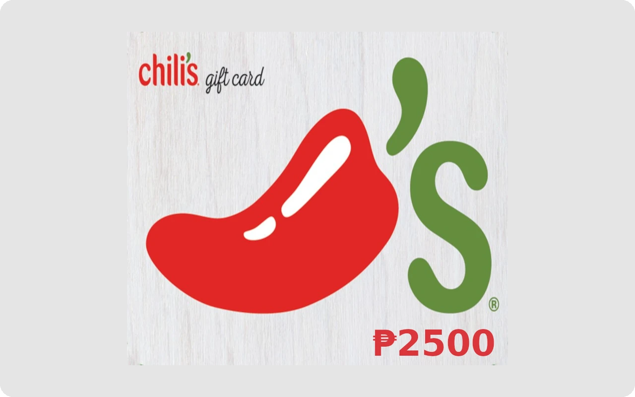 Chili's ₱2500 Gift Card (Philippines)
