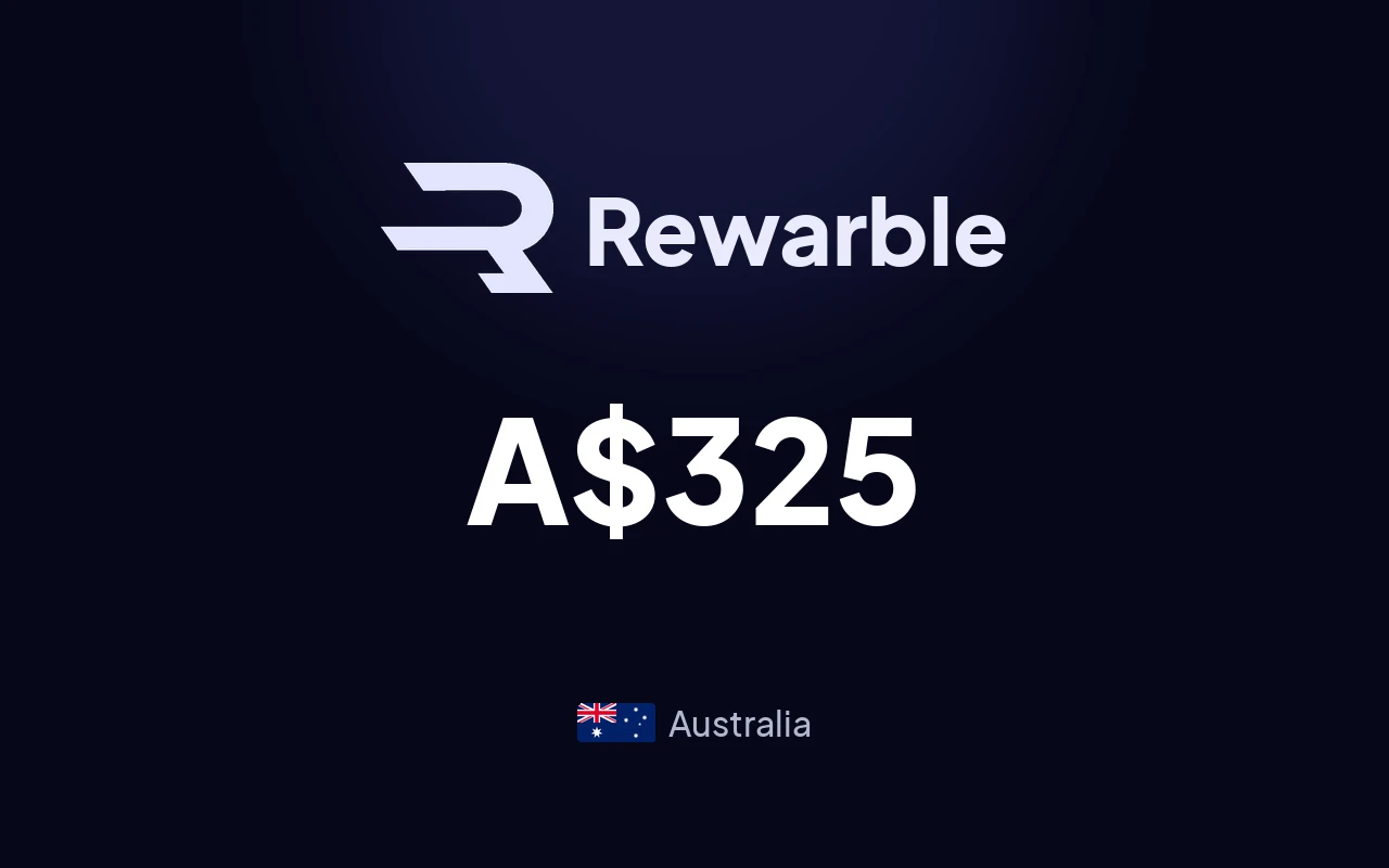 Rewarble PayPal A$325 Gift Card (Australia)