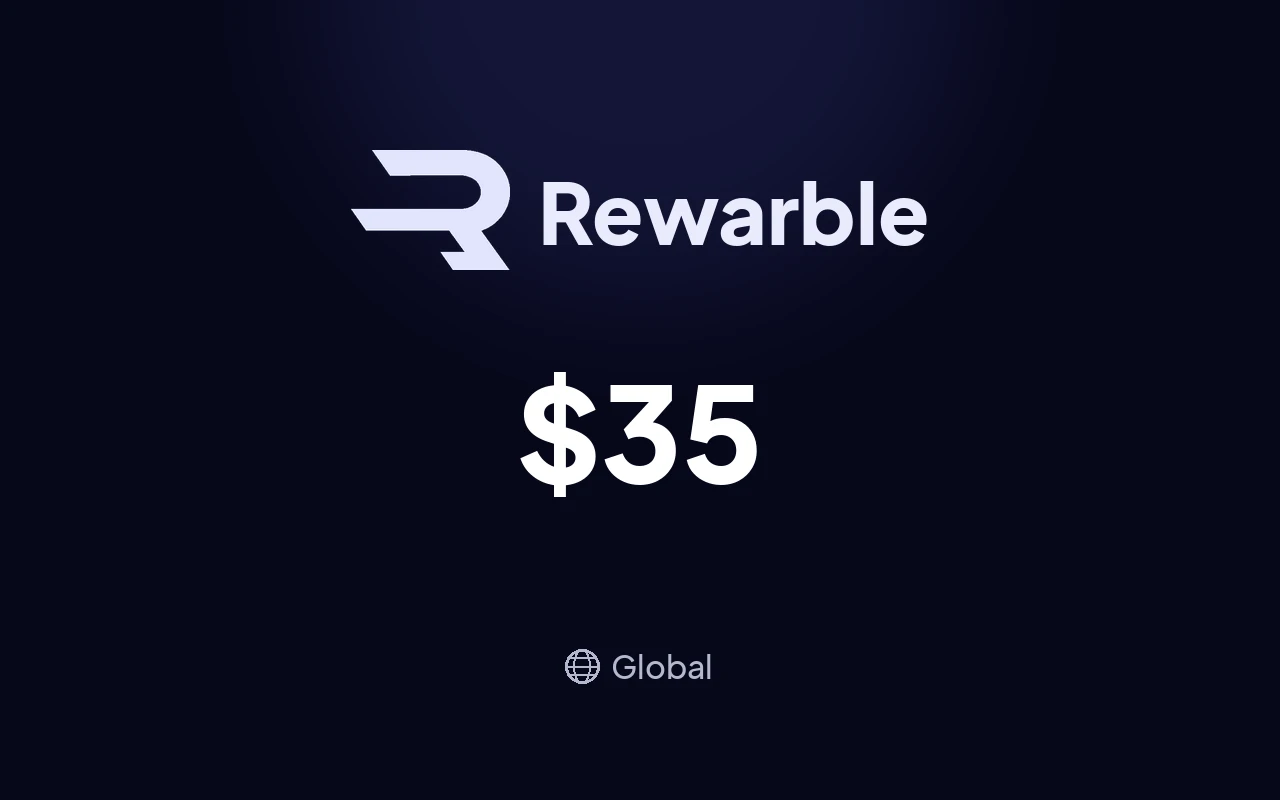 Rewarble Mastercard $35 Gift Card