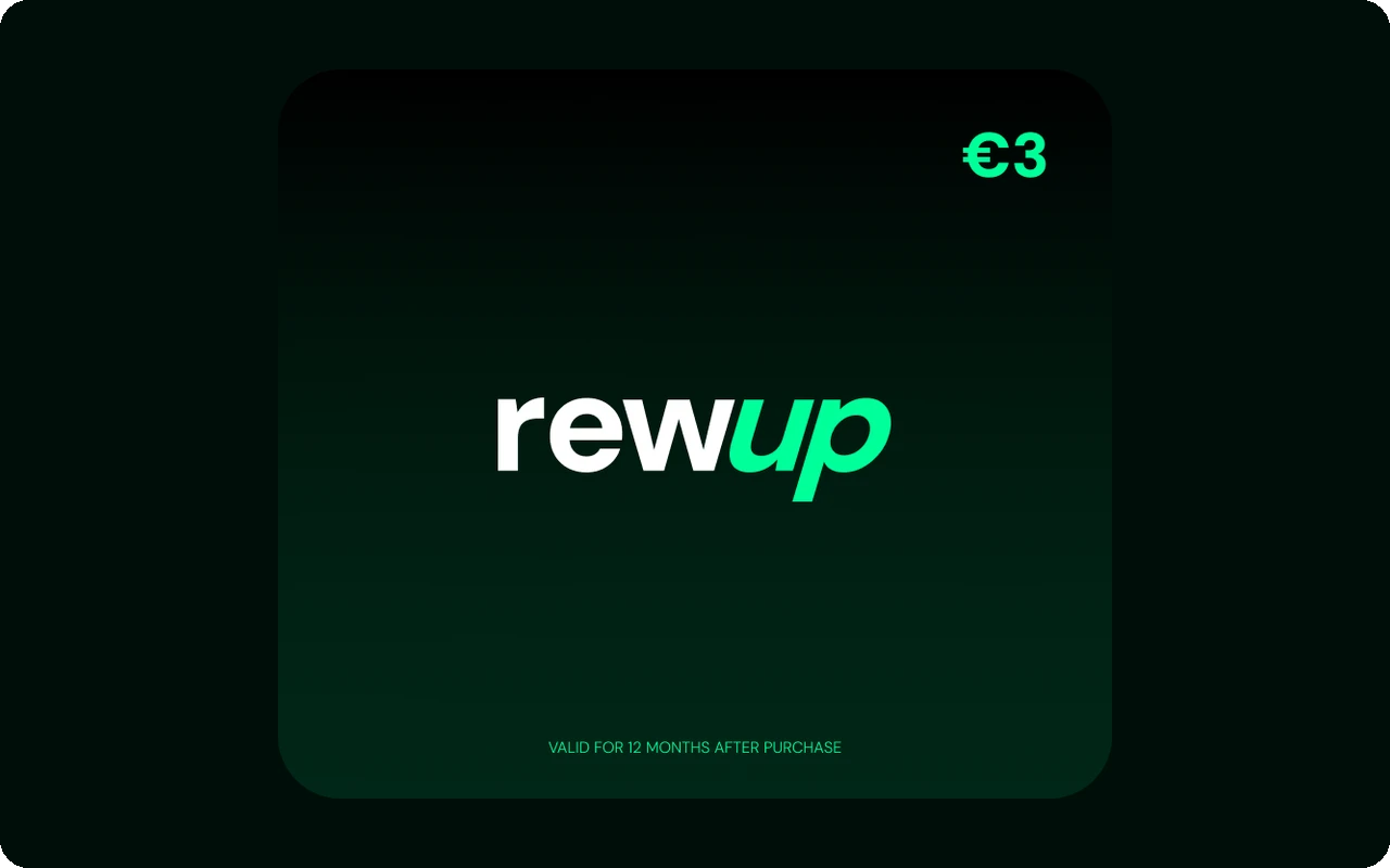 Rewup €3 Gift Card (Europe)