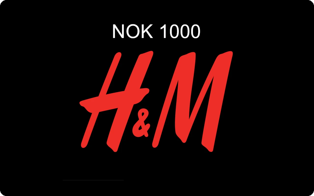 H&M 1000 kr Gift Card (Norway)