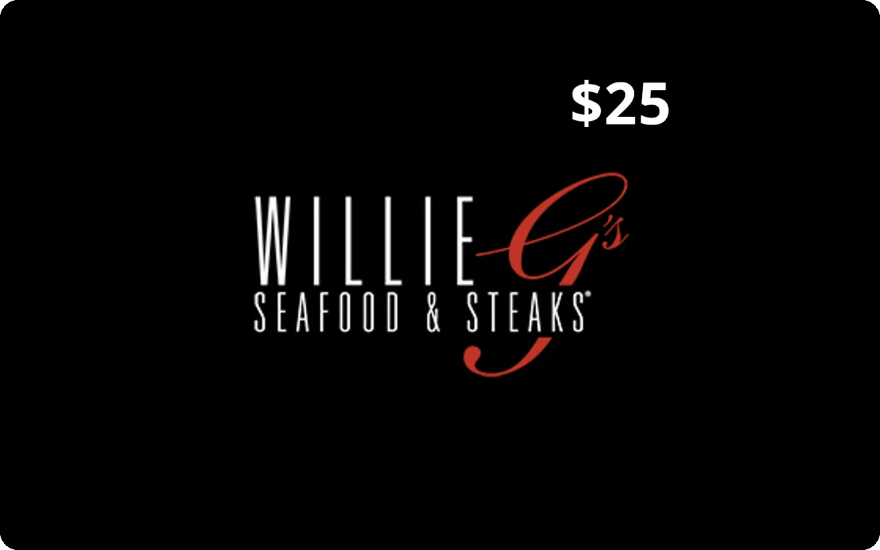 Willie G's $25 Gift Card (United States)