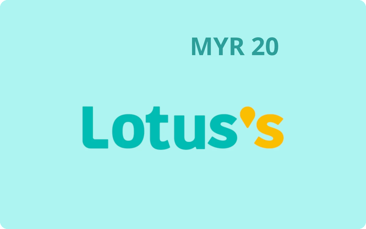 Lotus's 20 RM Gift Card (Malaysia)