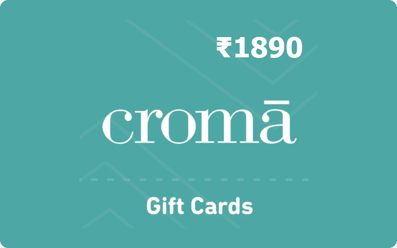 Croma ₹1890 Gift Card (India)