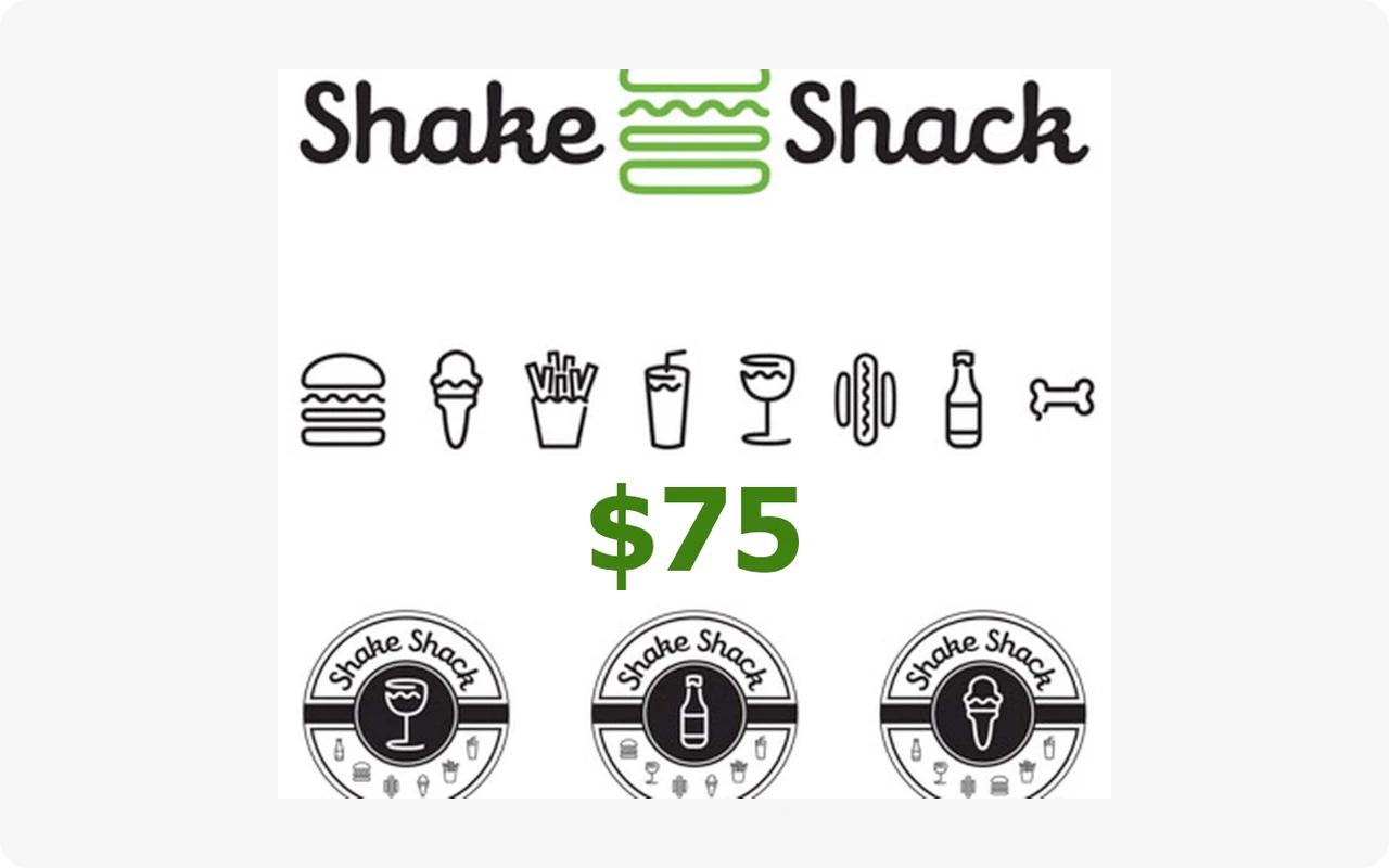 Shake Shack $75 Gift Card (United States)